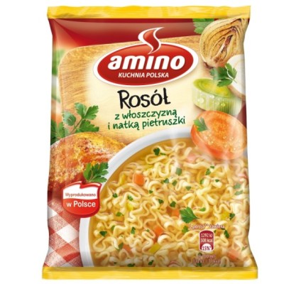 Amino ROSÓŁ Z WŁOSZCZYZNĄ I PIETRUSZKĄ ZUPKA CHIŃSKA BŁYSKAWICZNA 59g